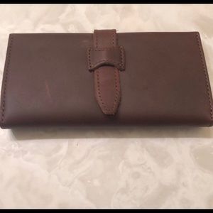 Saddle Back Leather - Long Trifold Wallet